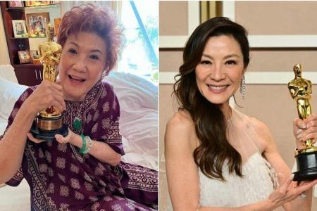 Michelle Yeoh brings her Oscar home to mum in Malaysia as promised