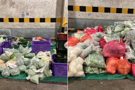 1.1 tonnes of illegally imported vegetables and fruits seized at Woodlands Checkpoint