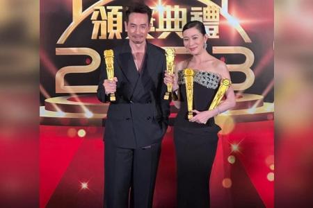 Charmaine Sheh wins best actress at TVB Awards for record third time