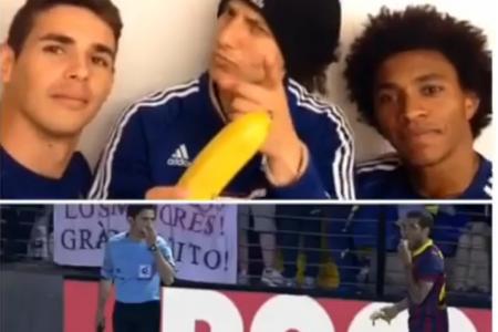 World goes bananas in support of Alves