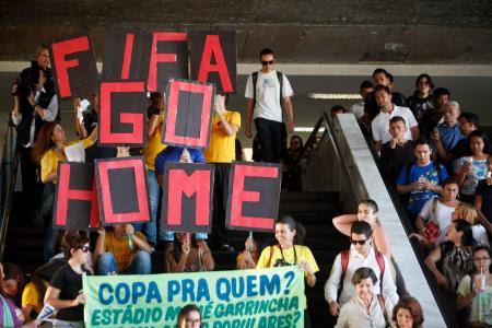GALLERY: "FIFA go home": World Cup protests worsen