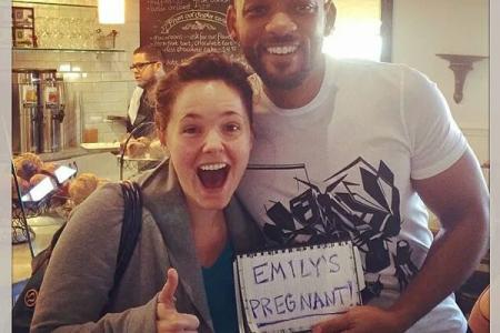 Will Smith helps fan make epic pregnancy announcement