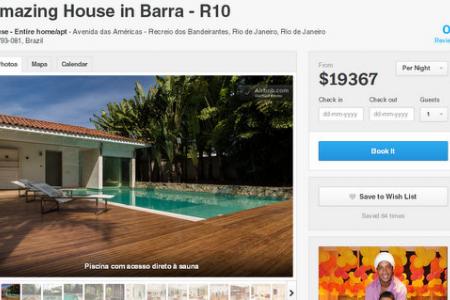 Which Brazilian superstar is renting out his home for the World Cup?