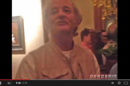 Bill Murray crashes a bachelor party and gives an awesome speech