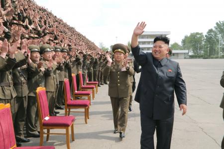 What is Kim Jong-Un so happy about?