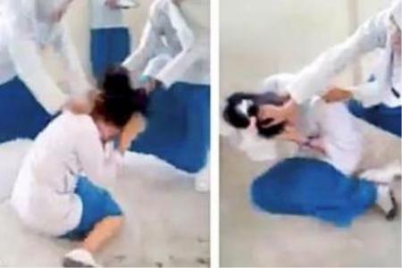 Video of schoolgirls attacking fellow student goes viral