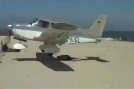 Watch: Plane nearly lands on sunbather on German beach 