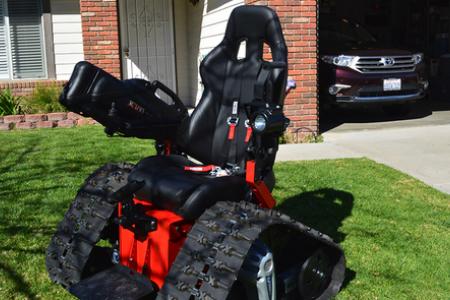 Check out this wheelchair that's like a tank