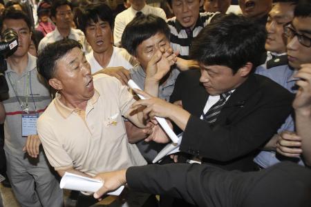 Angry relative tells South Korean ferry crew 'you are not human' 