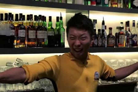 Mixing with the punches! This Bruce Lee bartender will floor you with awe
