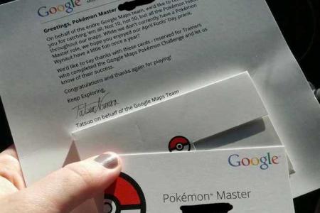 Did you catch them all? Google gives out Pokemon Master name cards