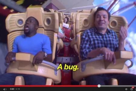 Kevin Hart faces his fear of roller coasters