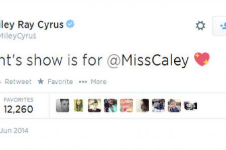 Miley Cyrus' tribute to young dying fan
