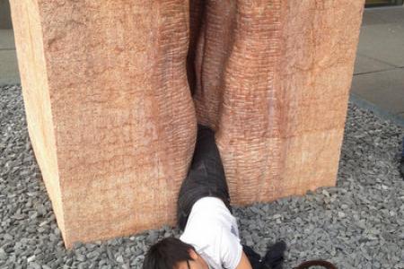 Student saved from giant stone vagina