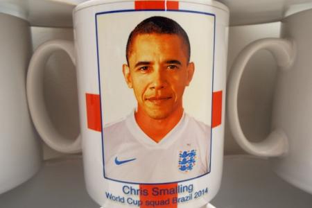 What's Obama's mug doing here? 