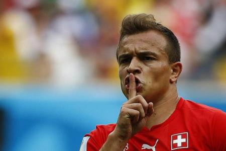 Shaqiri hat-trick sends Swiss into last 16