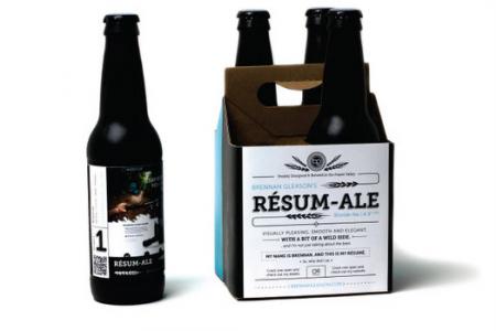 This designer's home-brewed beer resume is a hit