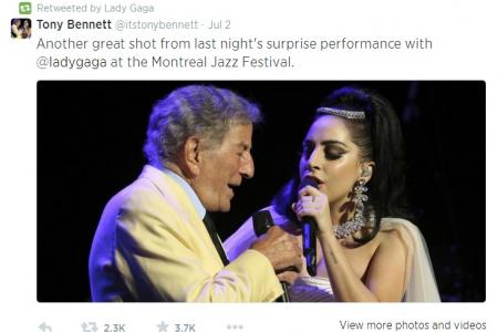 (Video) Lady Gaga surprises at jazz fest with Tony Bennett