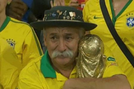 Heartwarming ending for sad Brazil fan