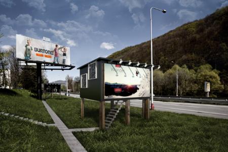 Slovak architect turns billboards into homes for the homeless