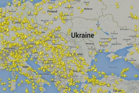 Why was MH17 flying over Ukrainian airspace?