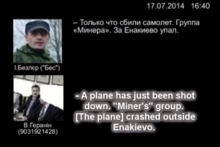 "We have just shot down a plane": Pro-Russia rebels in leaked audio