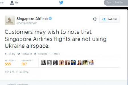 SIA apologises for MH17-related social media posts
