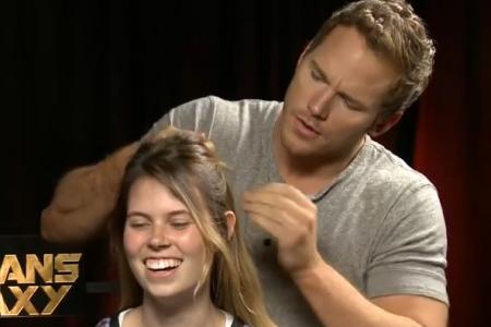 Do you want Guardians of the Galaxy star Chris Pratt to braid your hair?