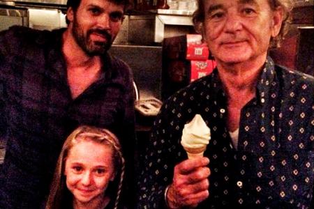 Bill Murray actually turns up at free ice cream event