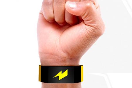 Wristband gives you an electric shock when you miss a target