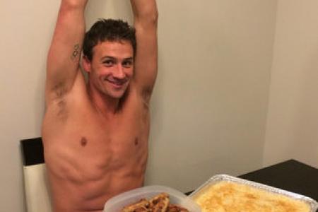 Ryan Lochte ate a 10,000-calorie meal and it looks like this...