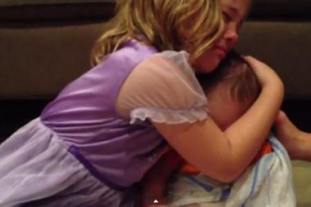 WATCH: Little girl is devastated that baby bro has to grow up