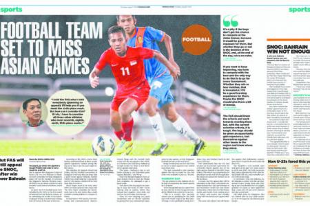 FAS to appeal for U-23s to go to Asiad