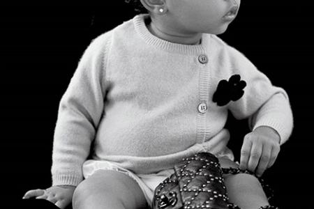 North West makes modelling debut with Chanel bag
