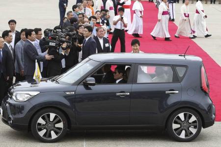 Popemobile alert: Pope Francis goes for the Kia Soul in Seoul