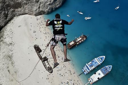 GALLERY: Rope jumping in Greece for the adrenaline junkies