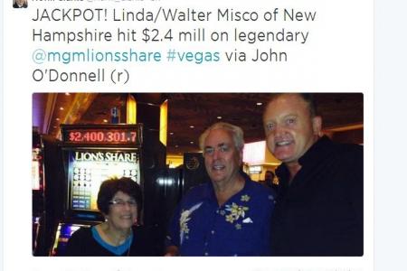 Couple hit $3 million jackpot at Vegas slot machine that hasn't paid out in 20 years