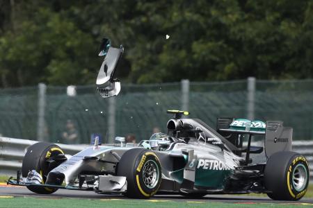 Video: F1 collision that has Hamilton fuming about team-mate Rosberg