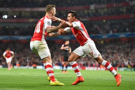 10-men Arsenal hang on to qualify for group stages of Champions League
