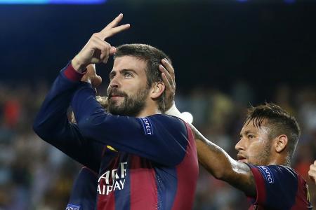 Watch Pique's goal which sees Barca sneak past APOEL in Champions League tie