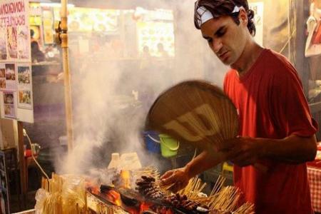 Website photoshops Roger Federer into scenes from Singapore
