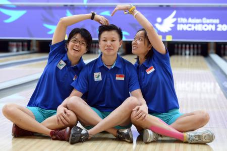 S'pore women win bowling team gold at Asian Games