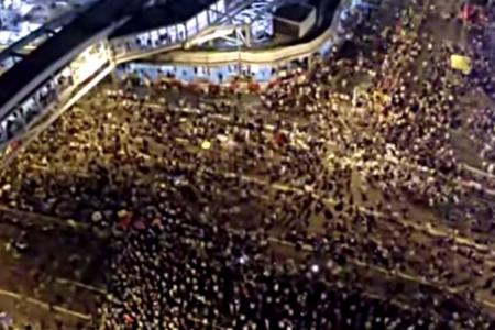 WATCH: Drone footage shows scale of Hong Kong protests