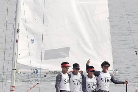  After a struggle in preparations, Singapore match-racing sailors win gold