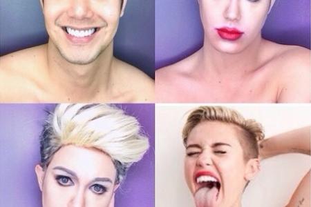 This hot male model uses make-up to transform into A-list female celebs