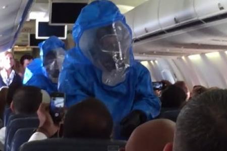 Don't joke about Ebola! Man removed from plane after joking that he has disease