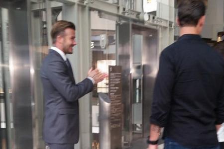 WATCH: Beckham's in Singapore (again!) shooting a commercial