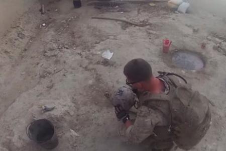 WATCH: US Marine gets shot in the head and lives, thanks to helmet