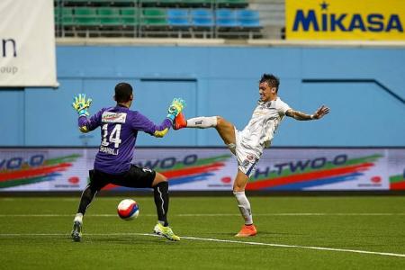 Warriors FC atop S.League after nervy win