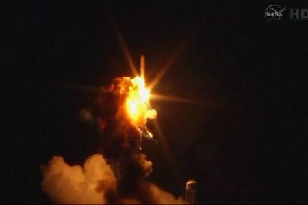 Watch: Unmanned supply rocket for space station explodes on lift-off